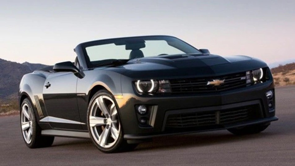 2014 Chevrolet Camaro Convertible in black.