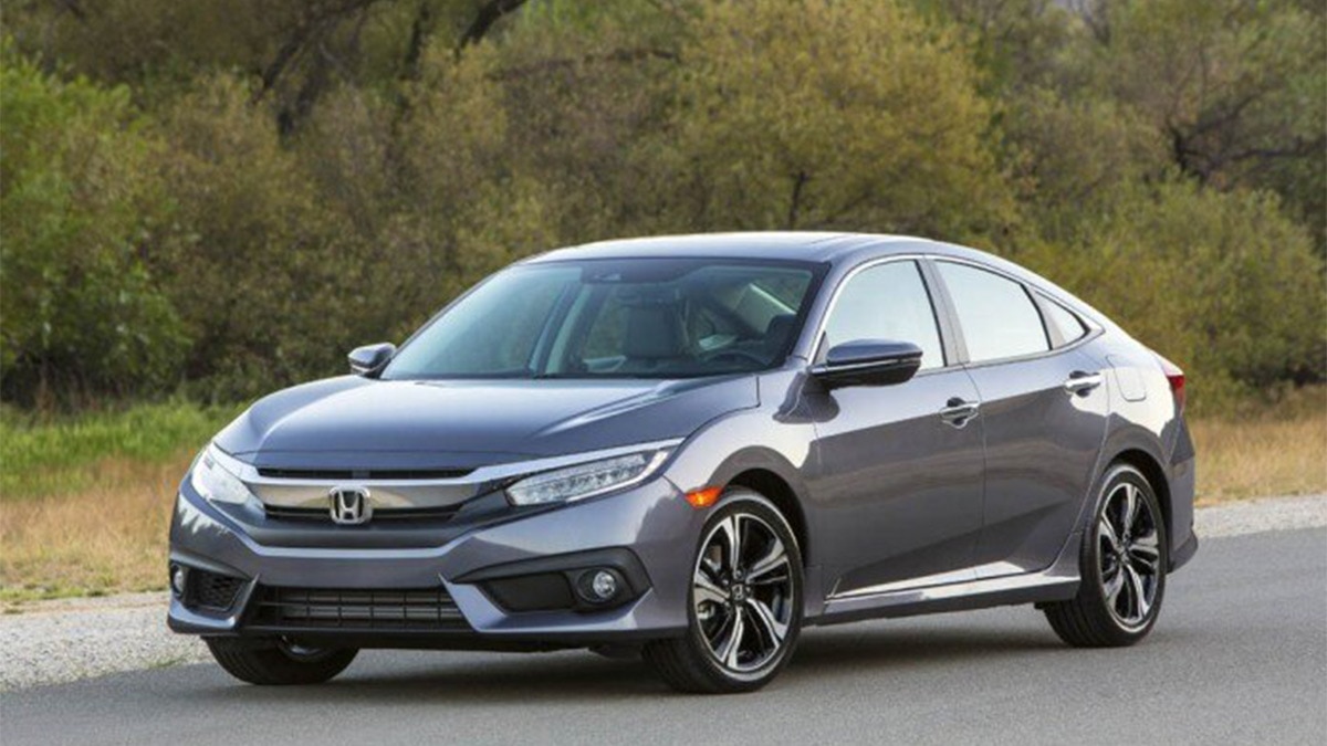 2017 Honda Civic in grey.