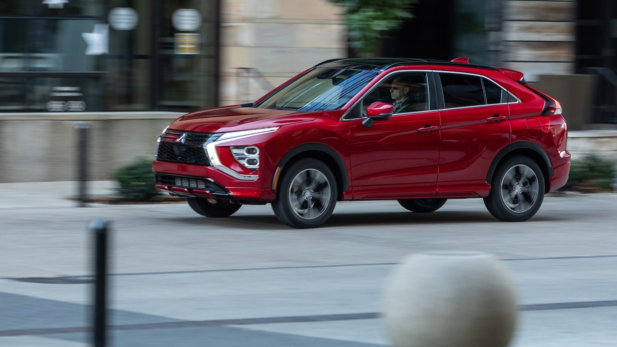 2024 Mitsubishi Eclipse Cross in red.