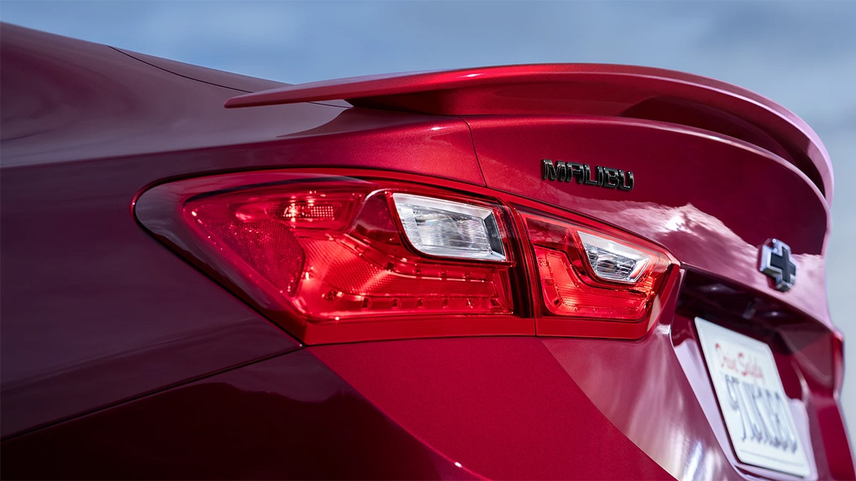 2024 Chevrolet Malibu in red.