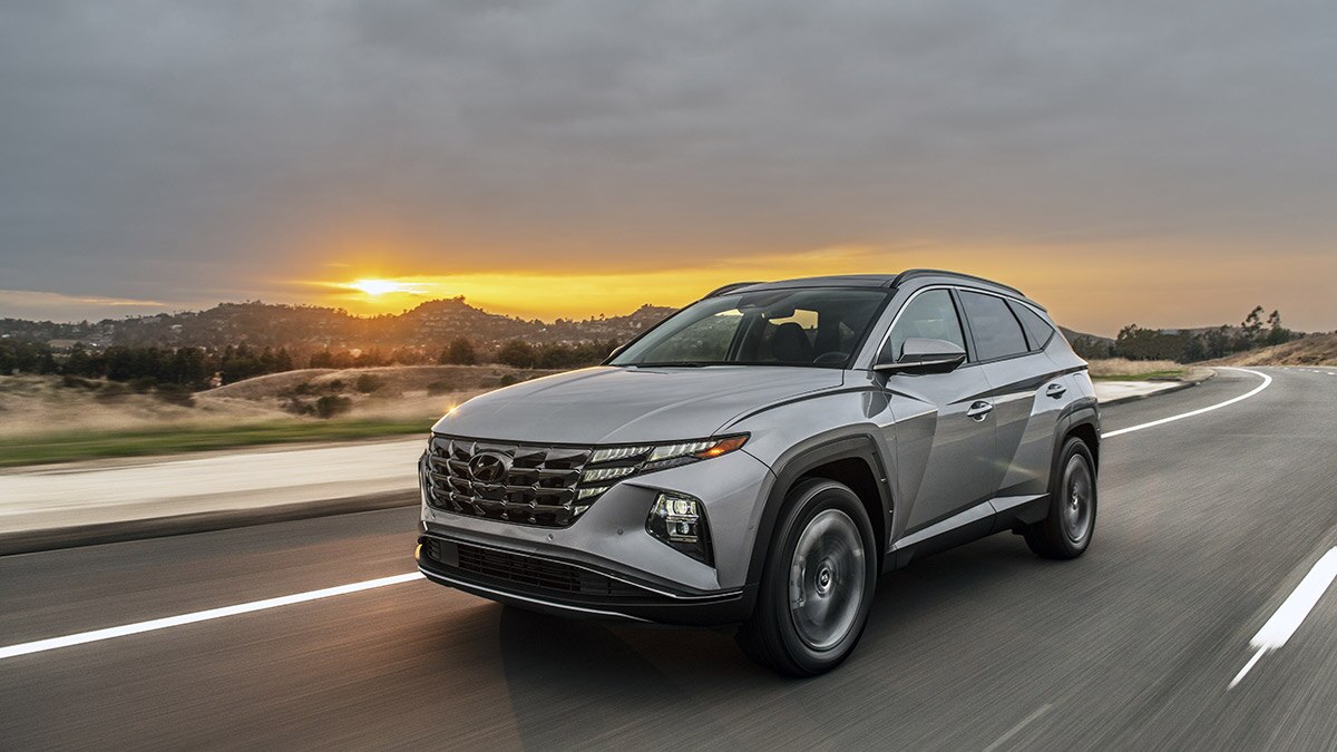 2024 Hyundai Tucson Plug-in Hybrid in silver.