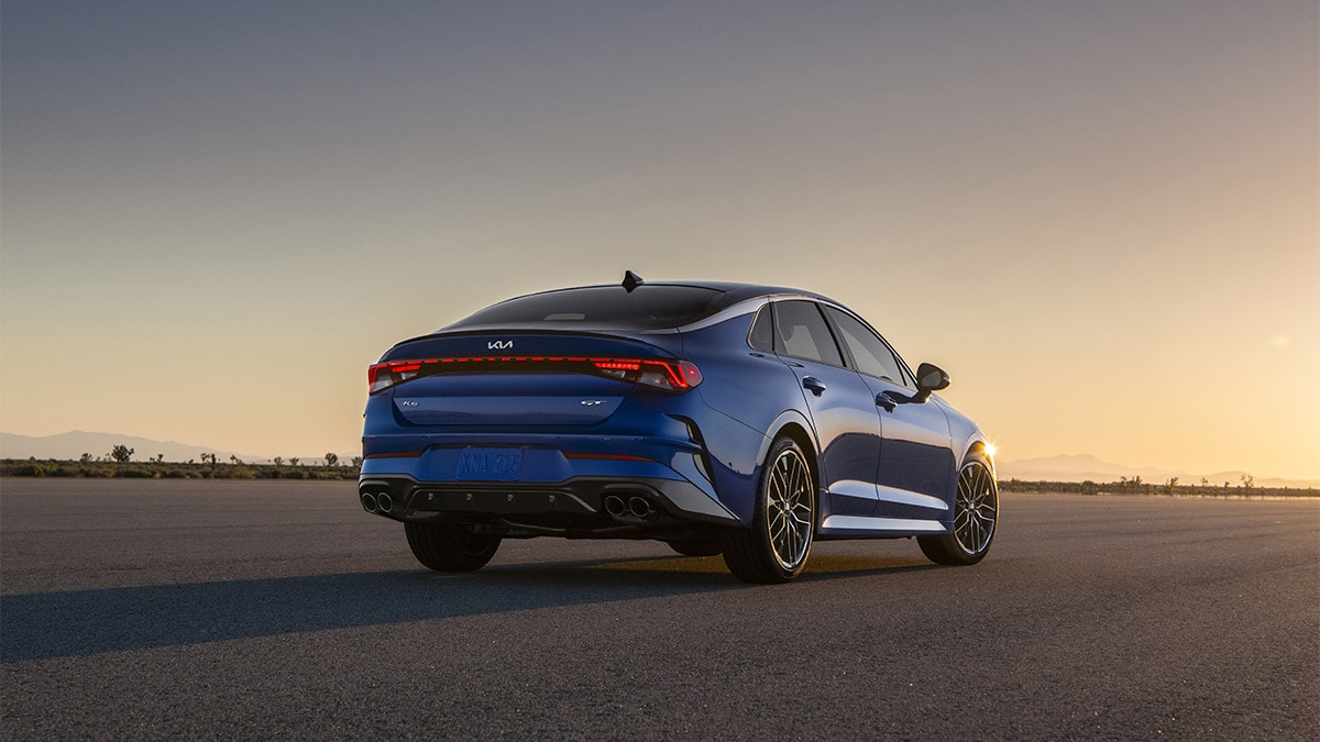 2024 Kia K5 in blue.