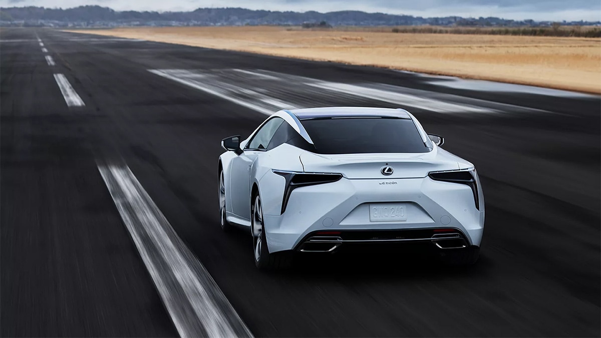 2024 Lexus LC in white.