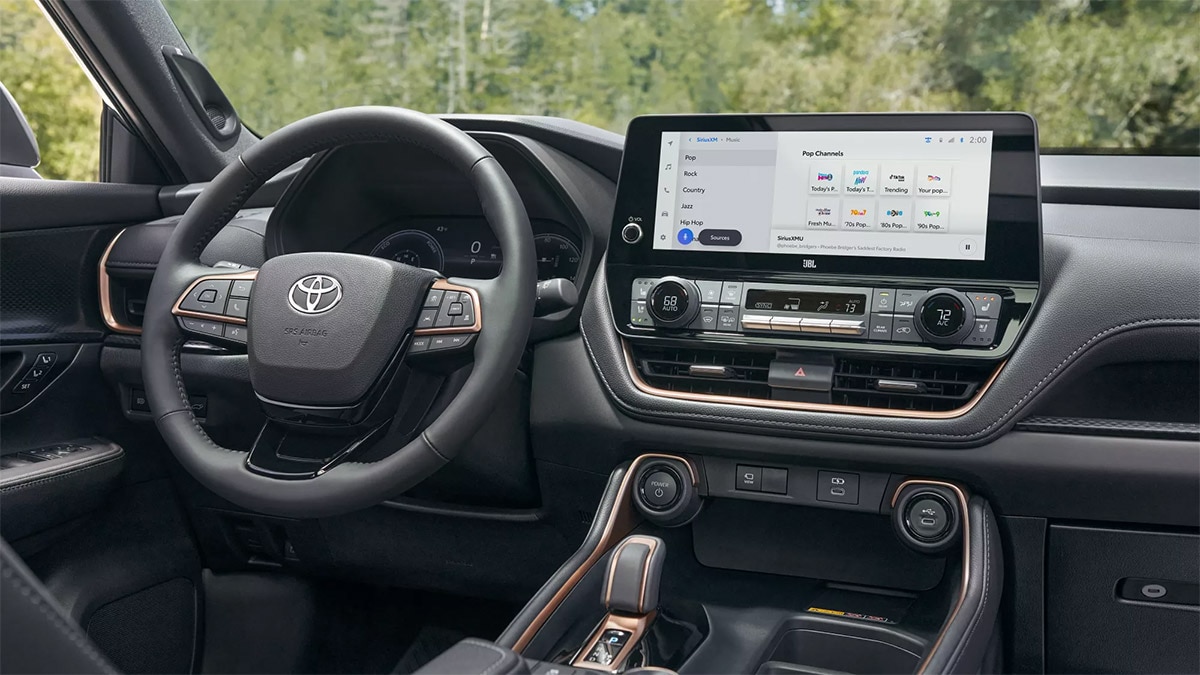 2024 Toyota Grand Highlander interior.