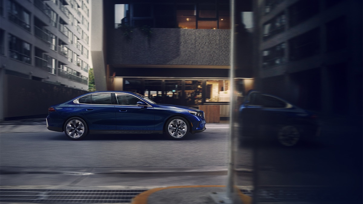 2024 BMW 530i in blue.