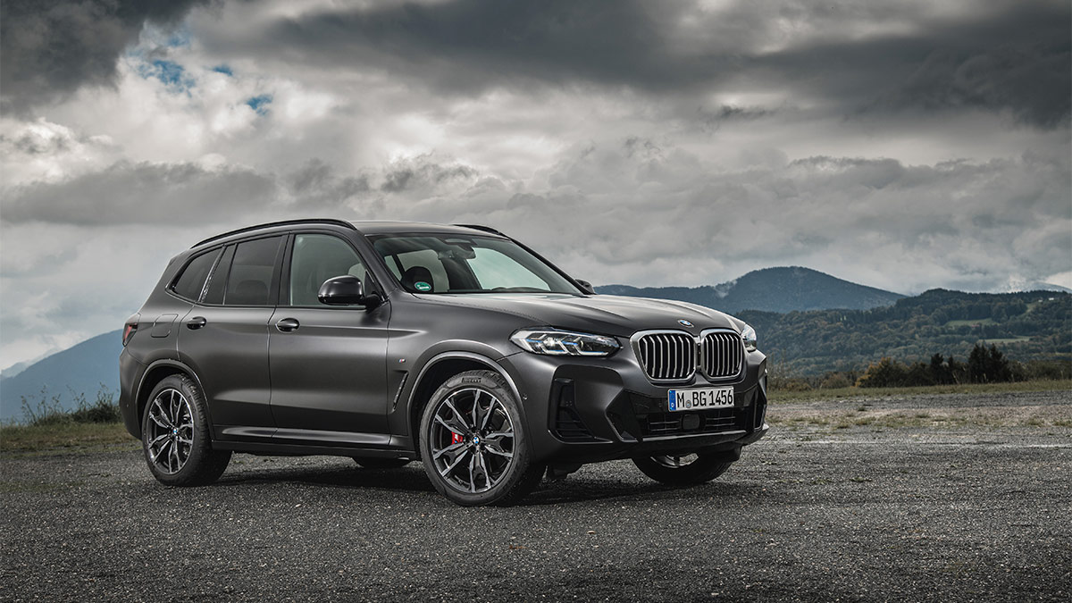 2024 BMW X3 in dark grey.