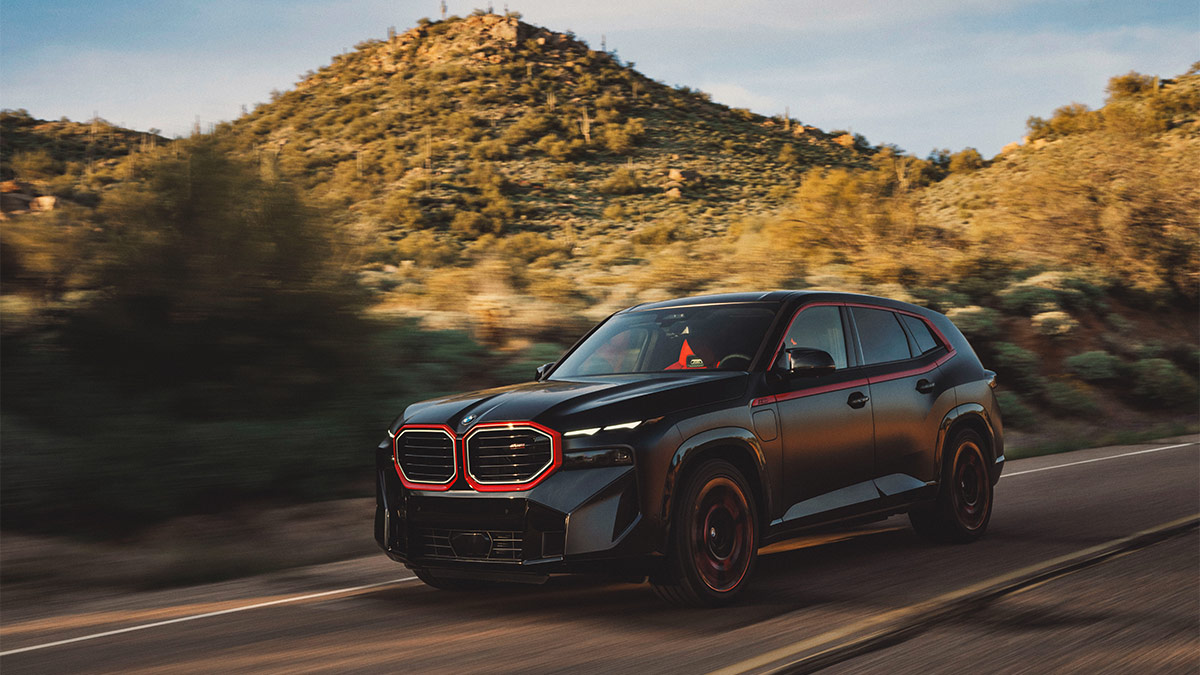 2024 BMW XM in black.