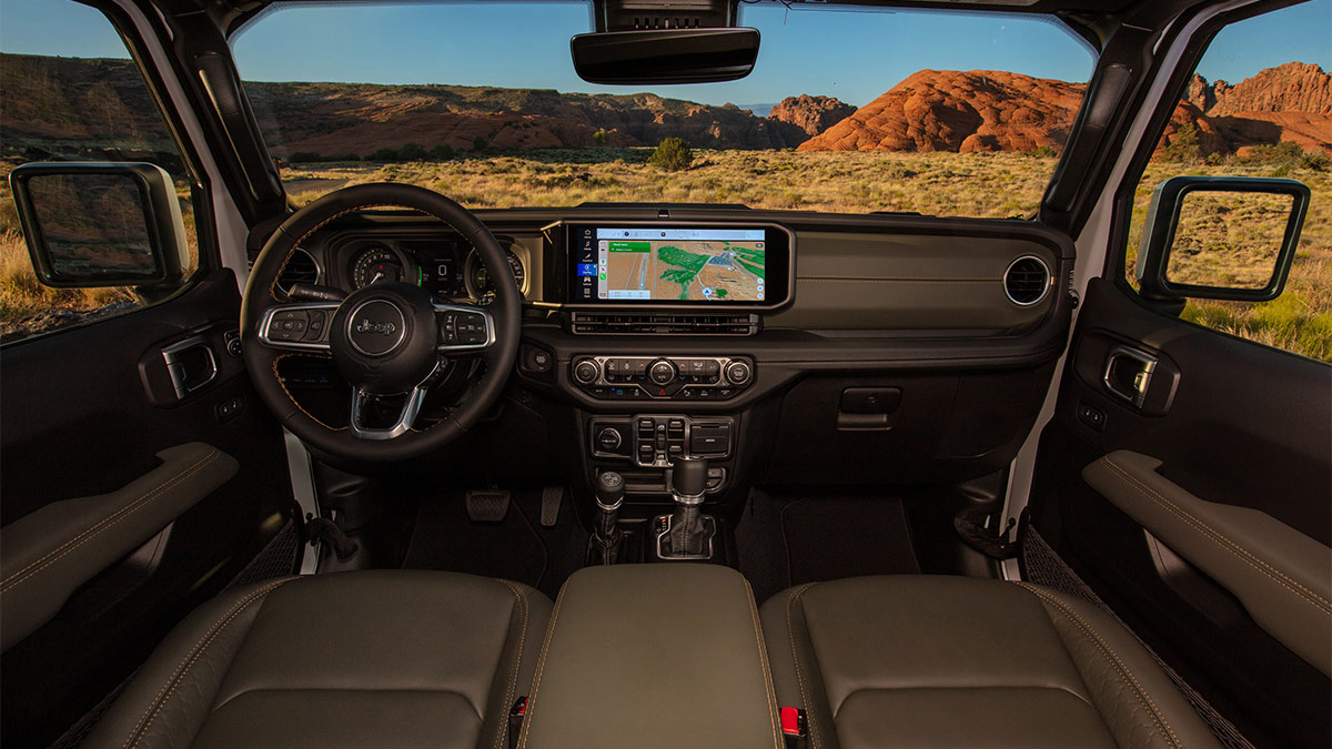 2024 Jeep Wrangler High Altitude 4xe interior.