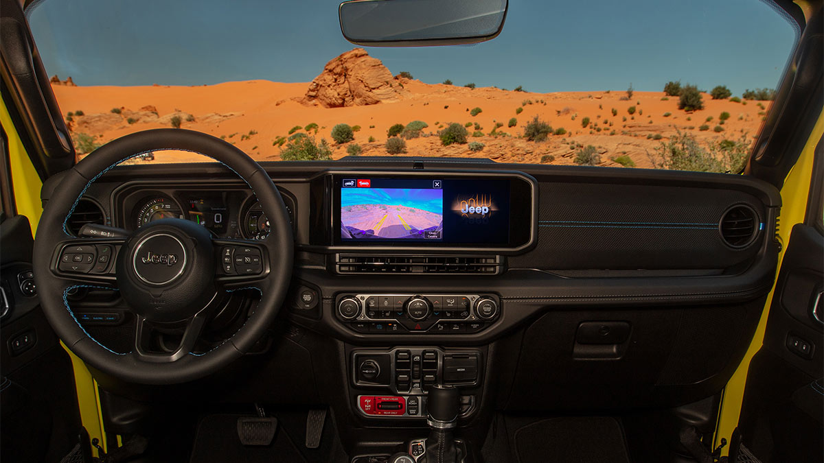 2024 Jeep Wrangler 4xe Rubicon X interior.