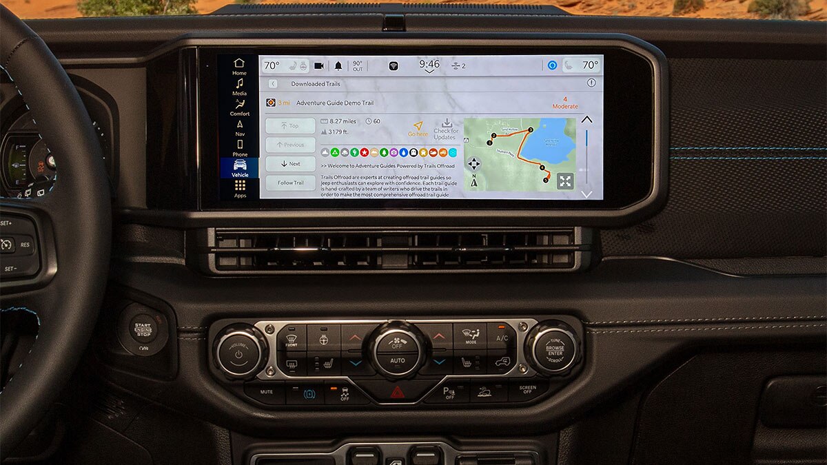 2024 Jeep Wrangler 4xe Rubicon X interior.
