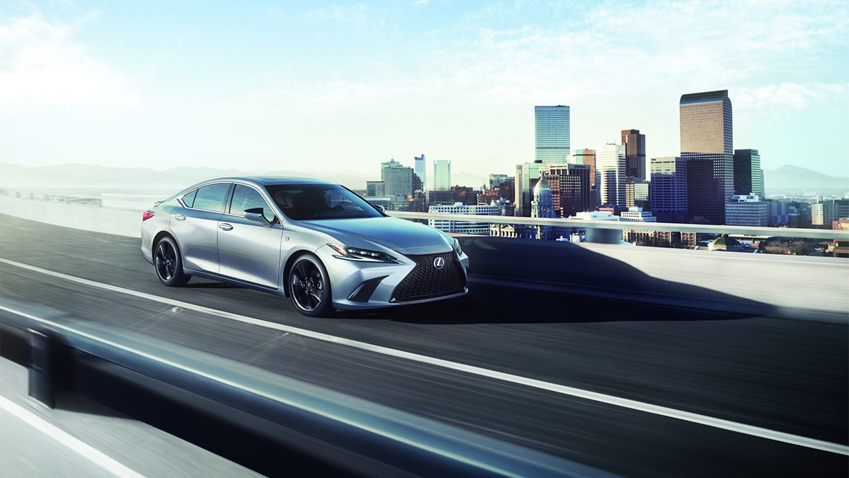 2024 Lexus ES in silver.