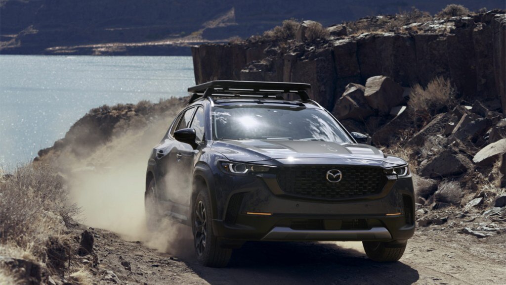 2024 Mazda CX-50 in silver.