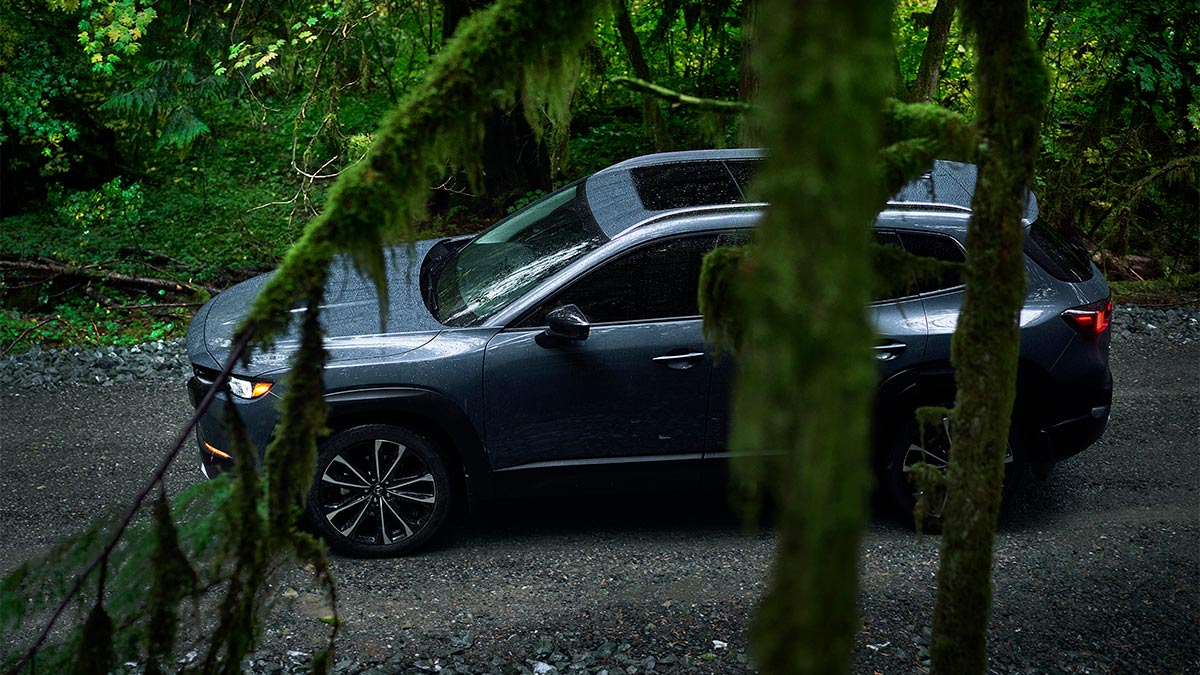 2024 Mazda CX-50 in silver.
