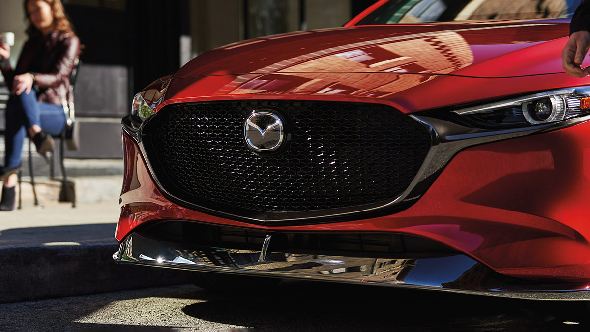 2024 Mazda3 in red.