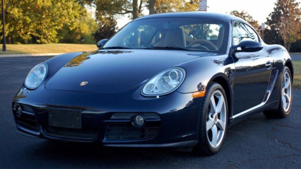 2007 Porsche Cayman in black.