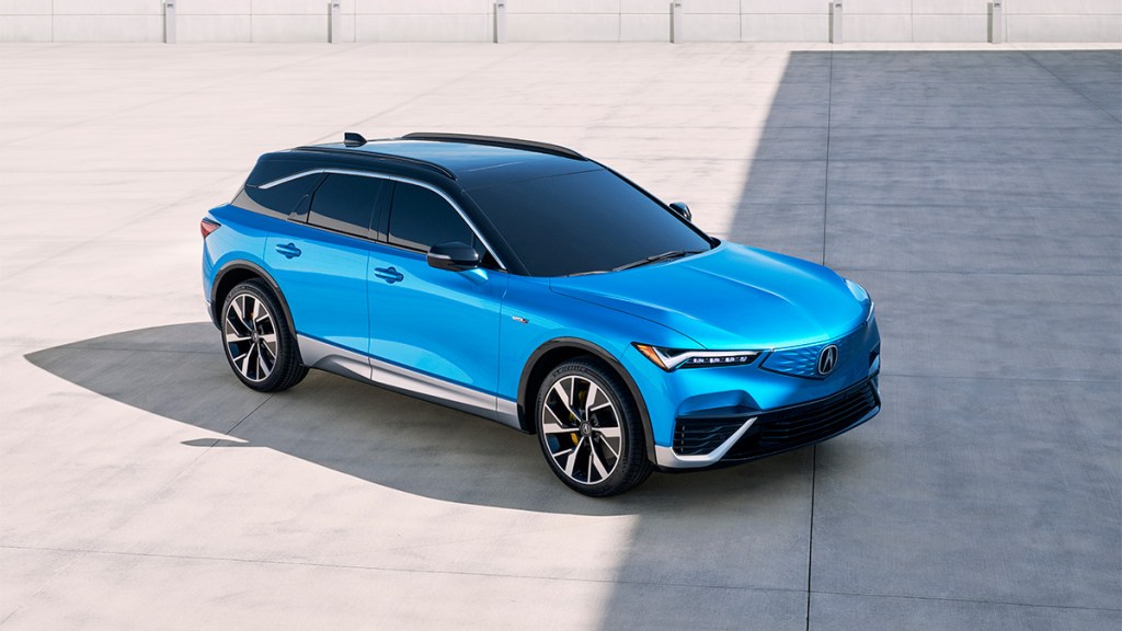 2024 Acura ZDX in blue.