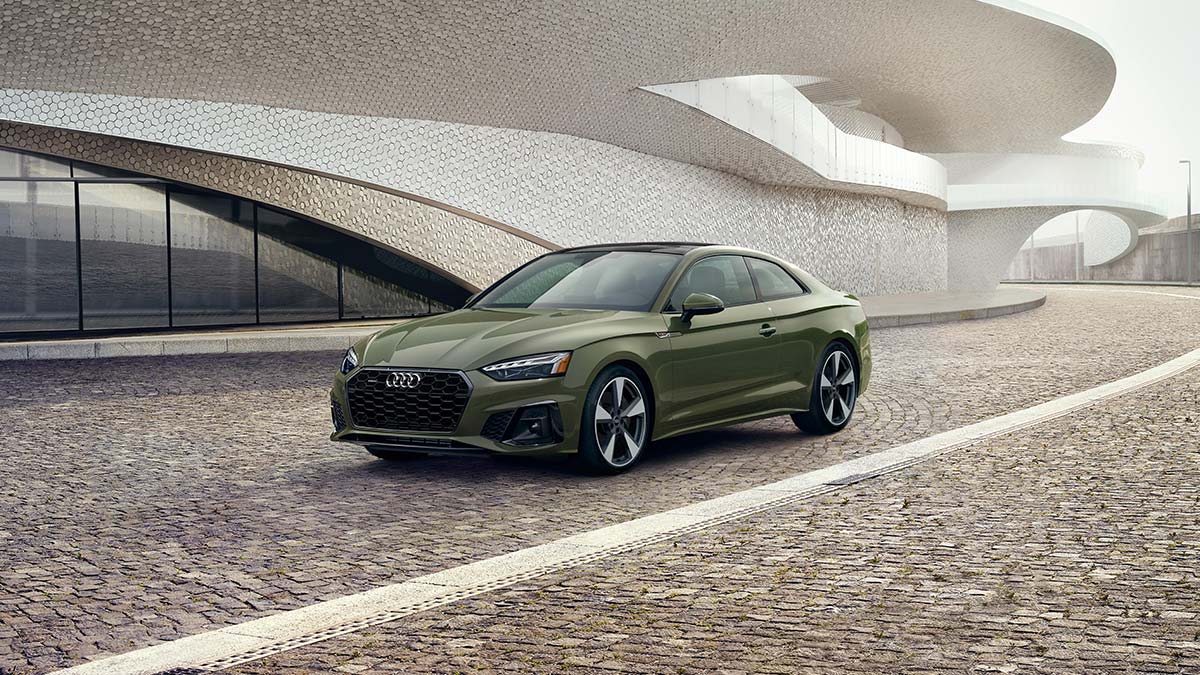 2024 Audi A5 in olive.