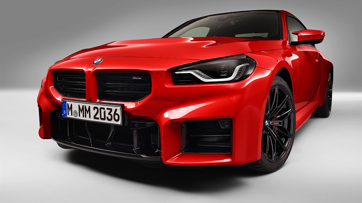 2024 BMW 2 series in red.