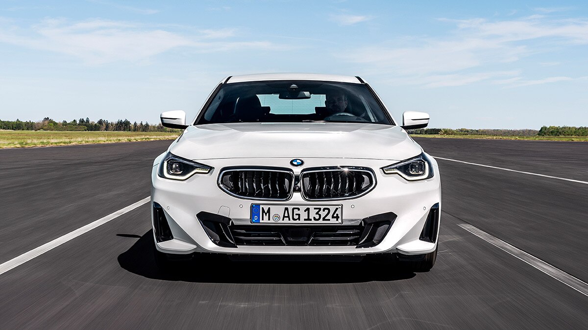2024 BMW 2 Series in white.