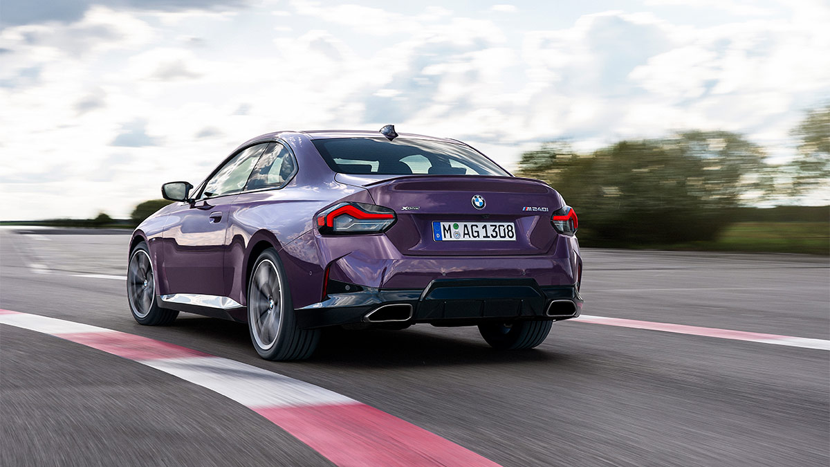 2024 BMW 2 series in purple.