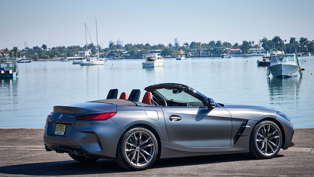 2024 BMW Z4 in silver.