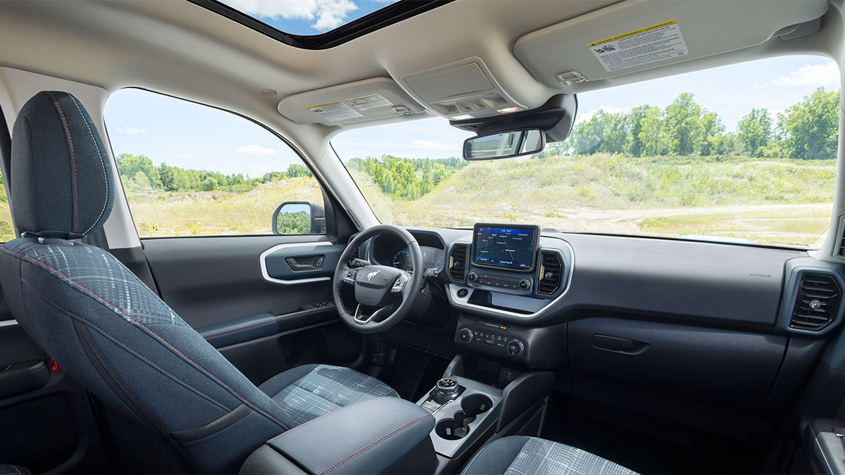2024 Ford Bronco Sport interior.