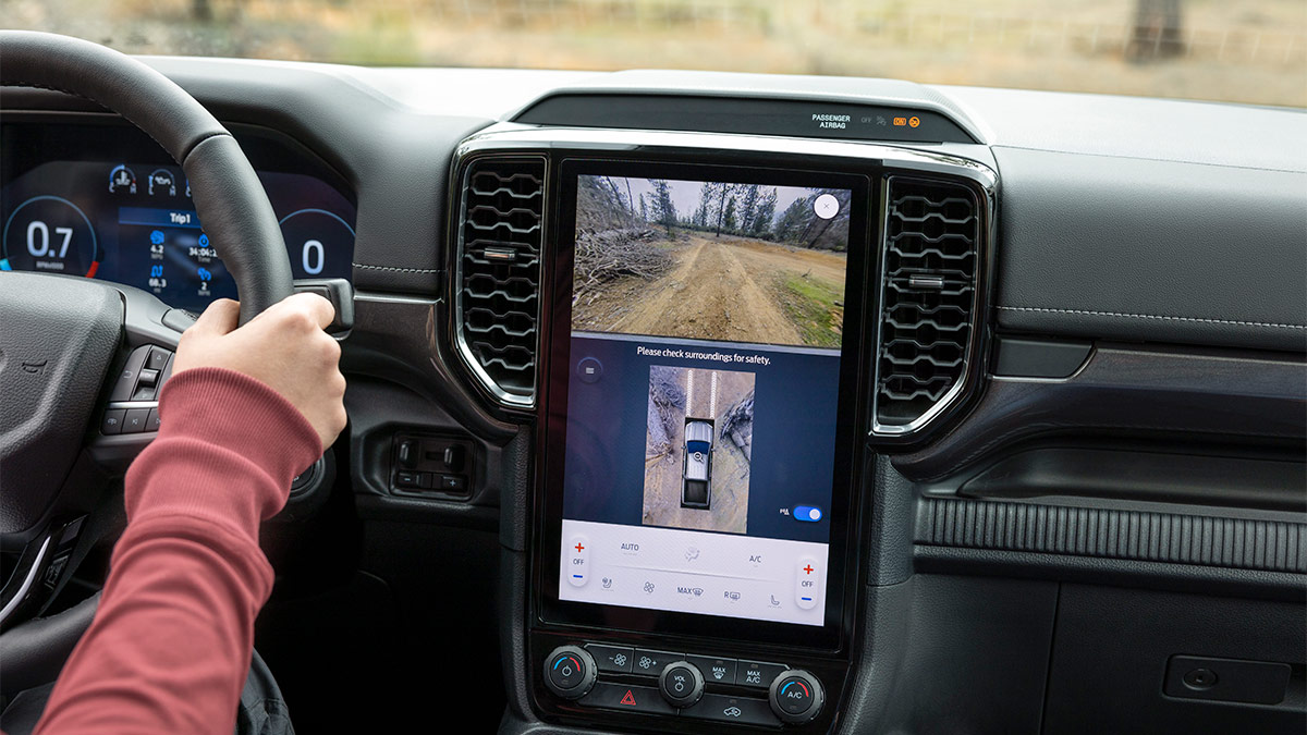 2024 Ford Ranger interior.