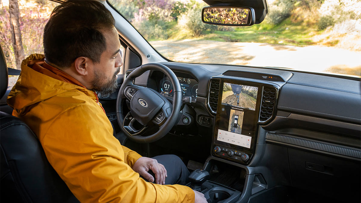 2024 Ford Ranger interior.