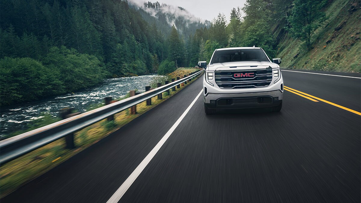 2024 GMC Sierra 1500 in white.