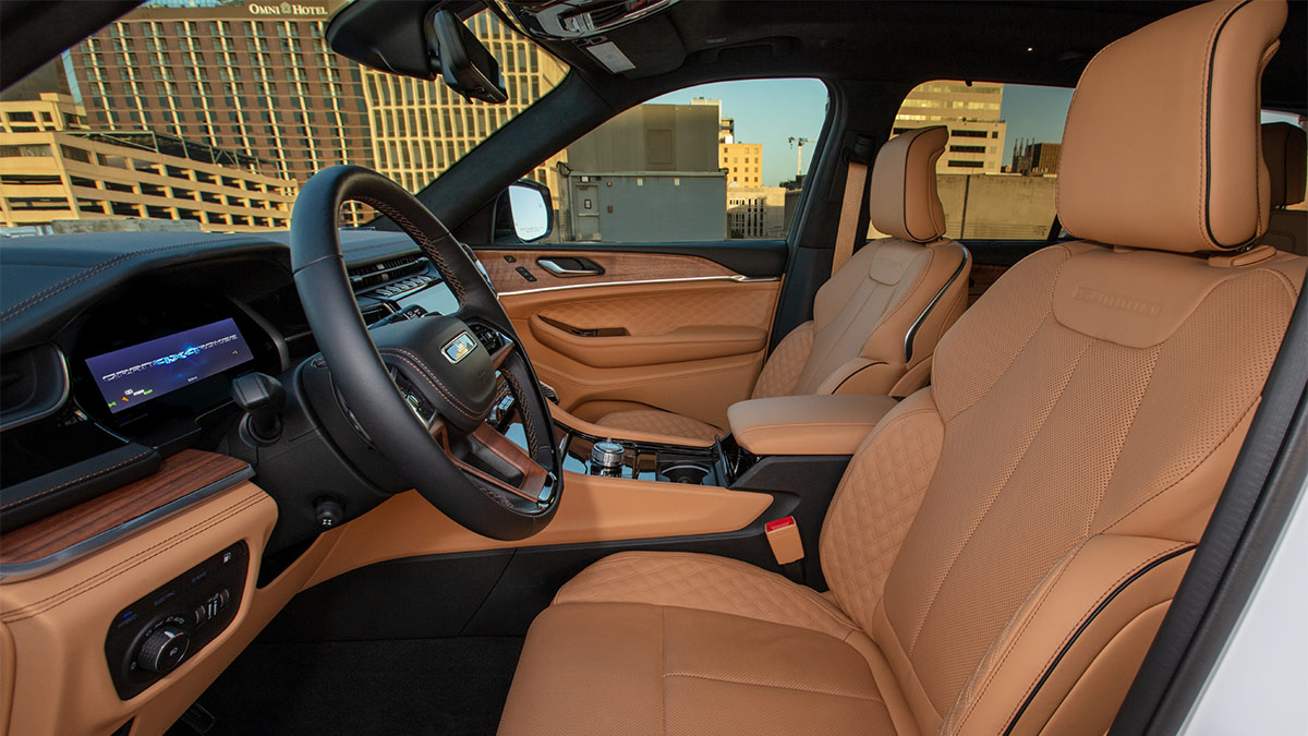 2024 Jeep Grand Cherokee 4xe interior.