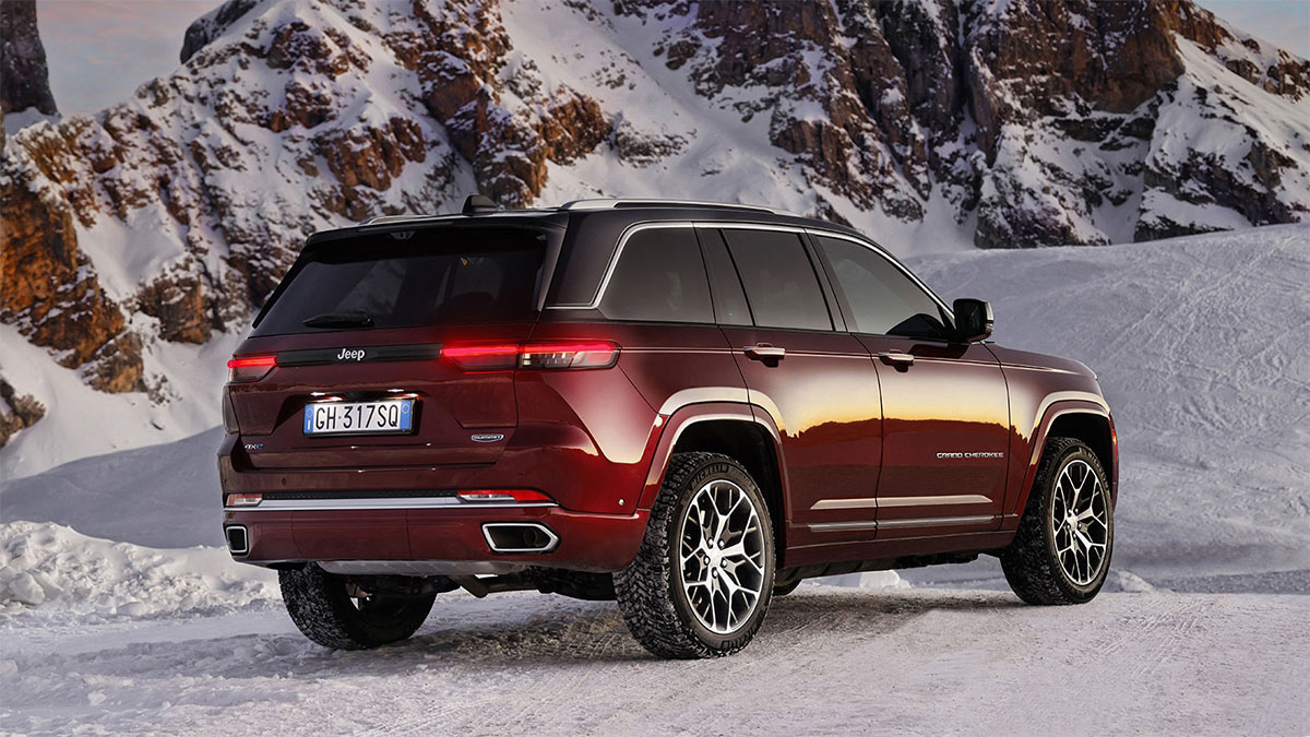 2024 Jeep Grand Cherokee in maroon.