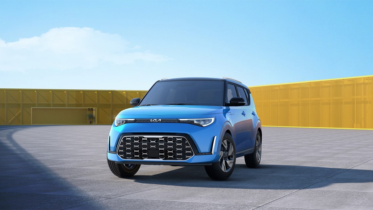 2024 Kia Soul in blue.