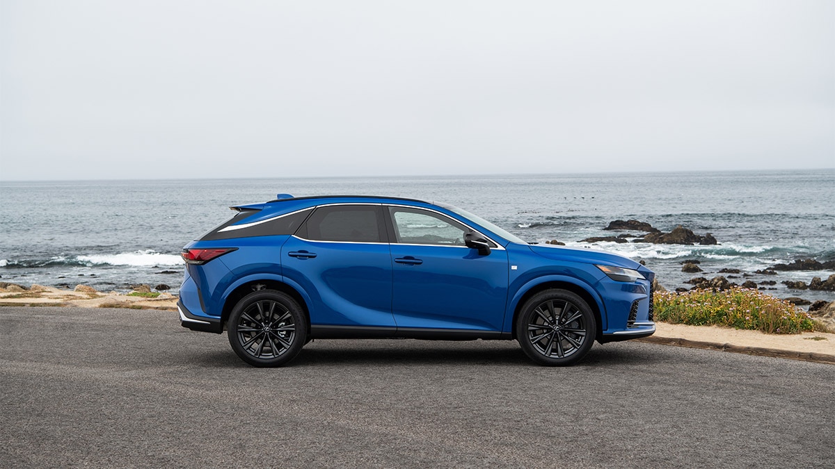 2024 Lexus RX in blue.
