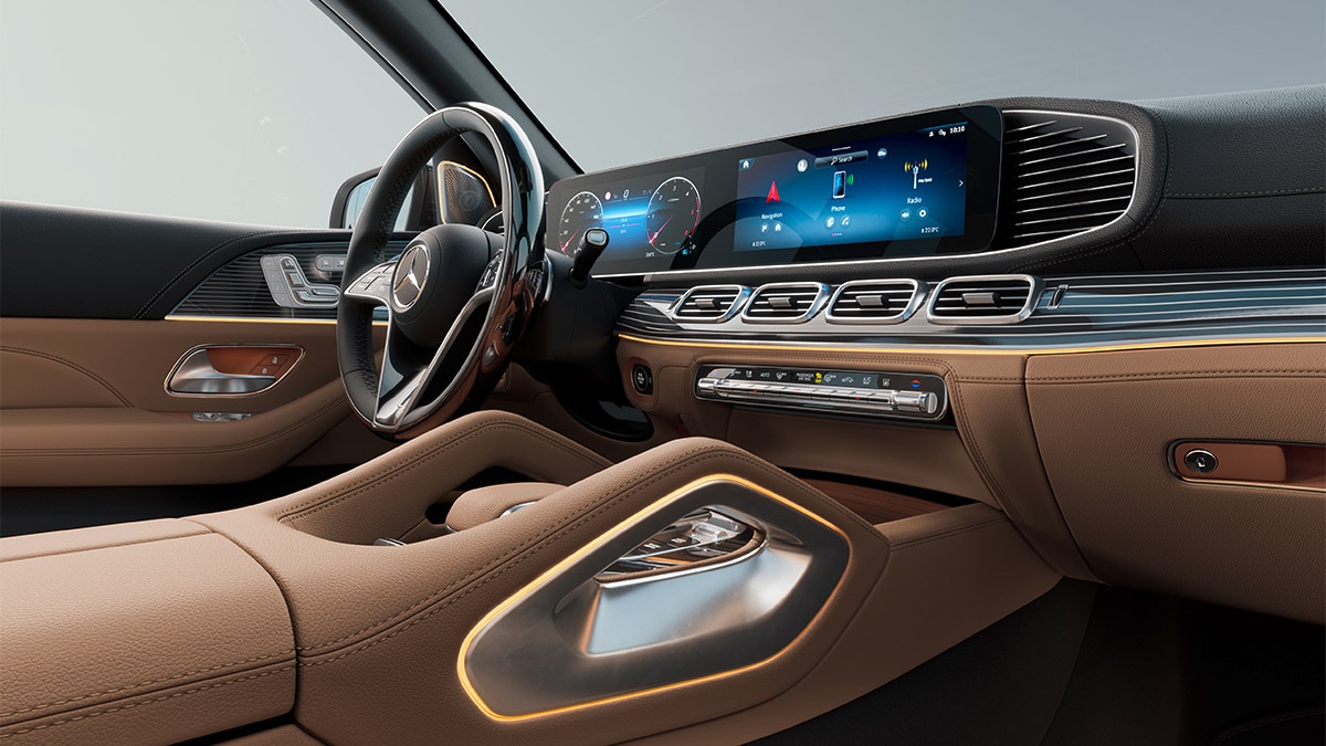 2024 Mercedes-Benz GLS interior.