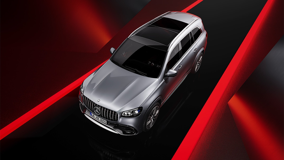 2024 Mercedes-Benz GLS in silver.
