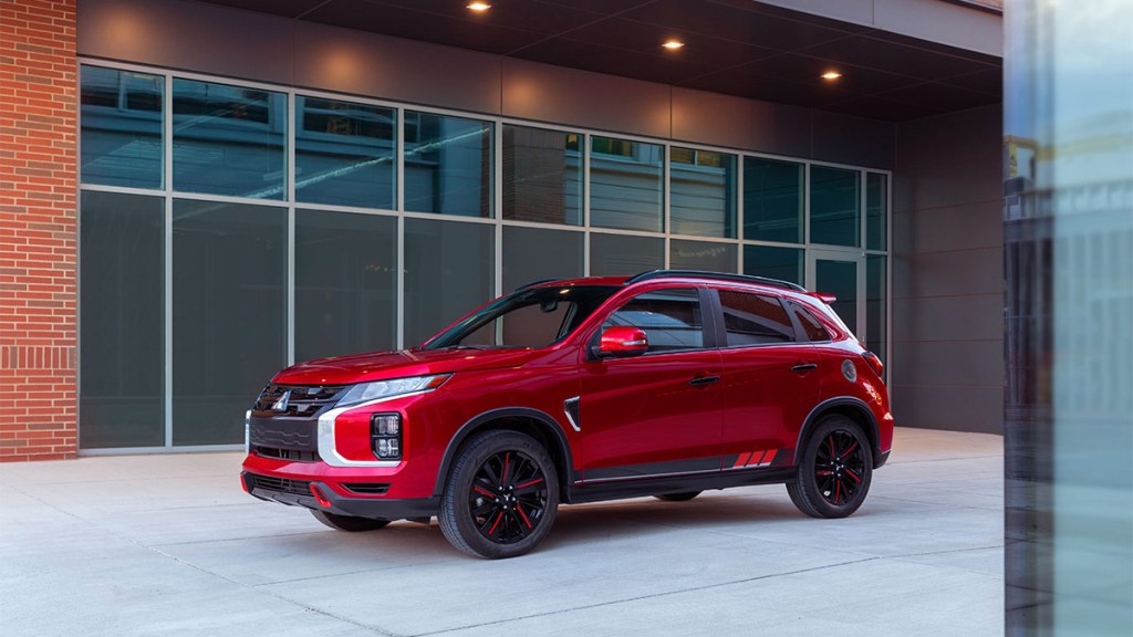 2024 Mitsubishi Outlander Sport in red.