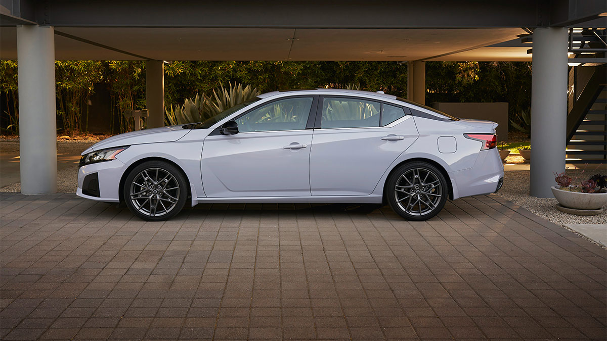 2024 Nissan Altima in white.