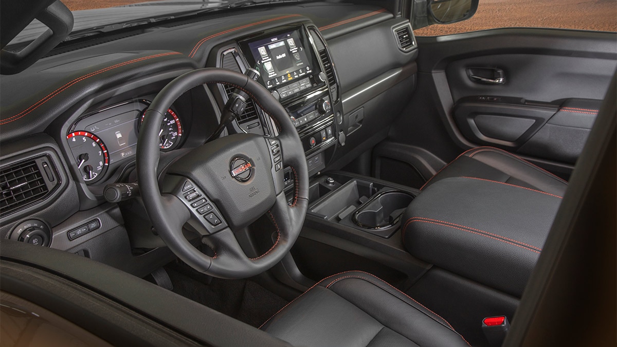 2024 Nissan Titan XD interior.