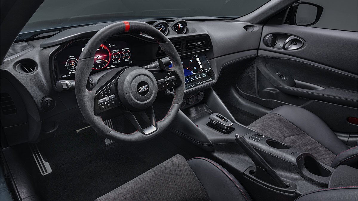 The 2024 Nissan Z Nismo interior.
