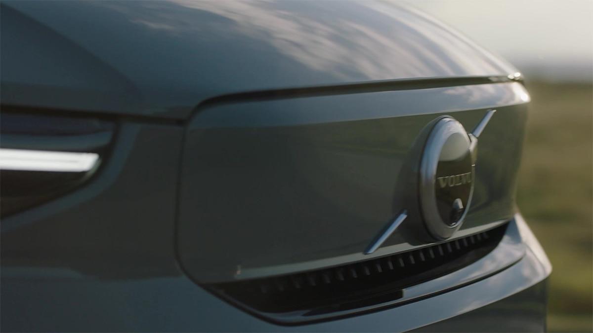 2024 Volvo XC40 in silver.