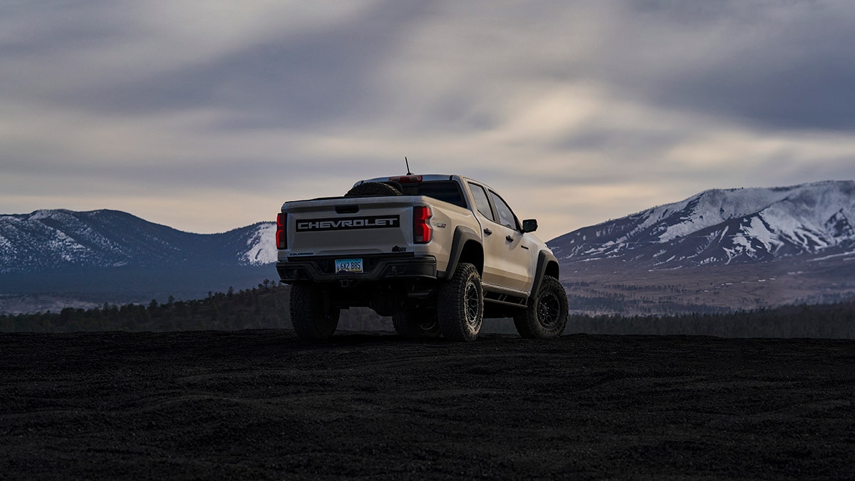 2024 Chevrolet Colorado in white.