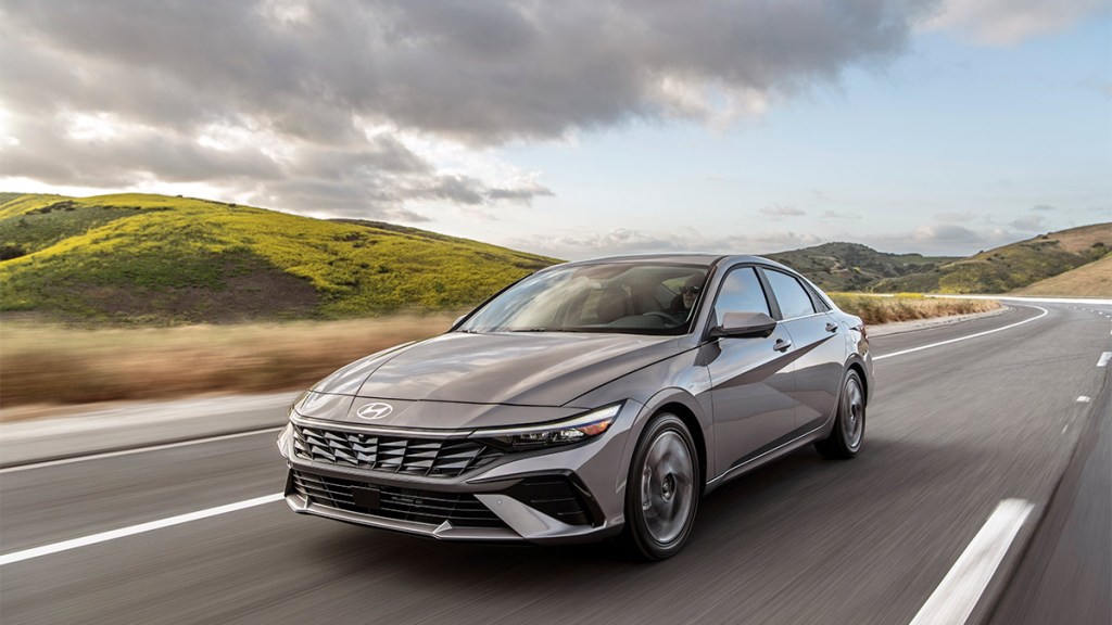 2024 Hyundai Elantra in grey.