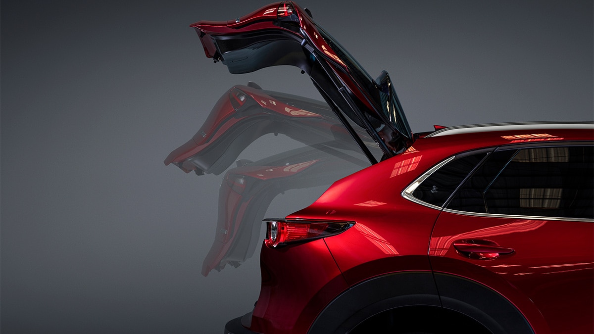 The 2024 Mazda CX-30 rear liftgate.
