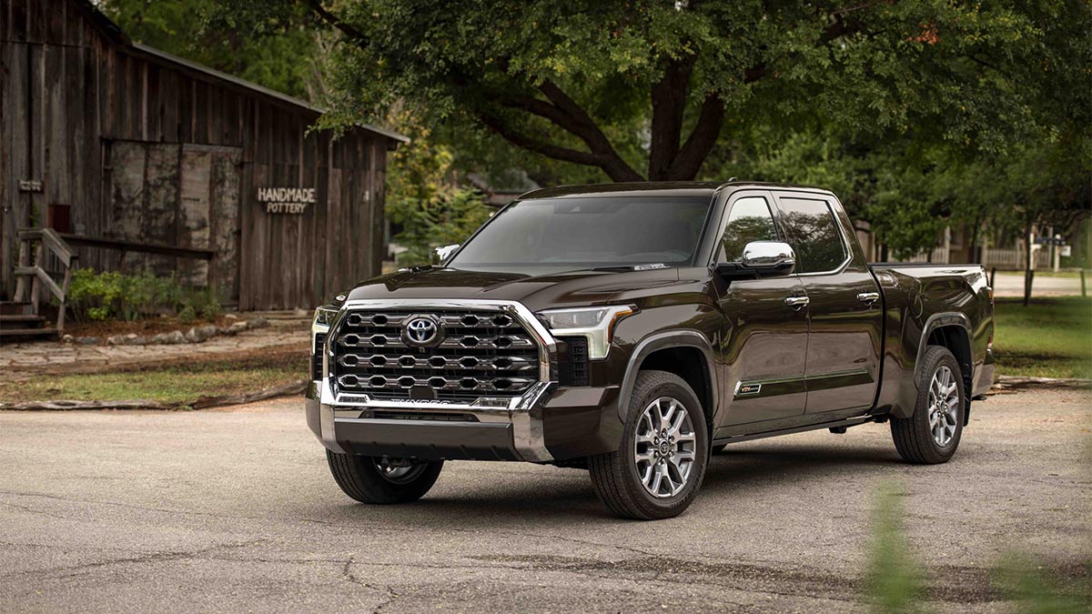 2024 Toyota Tundra in black.