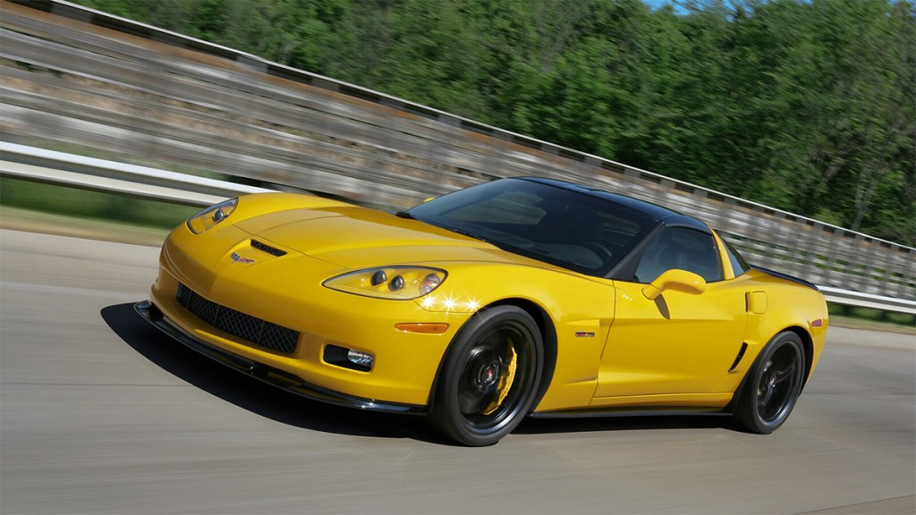 2013 Chevrolet Corvette in yellow.