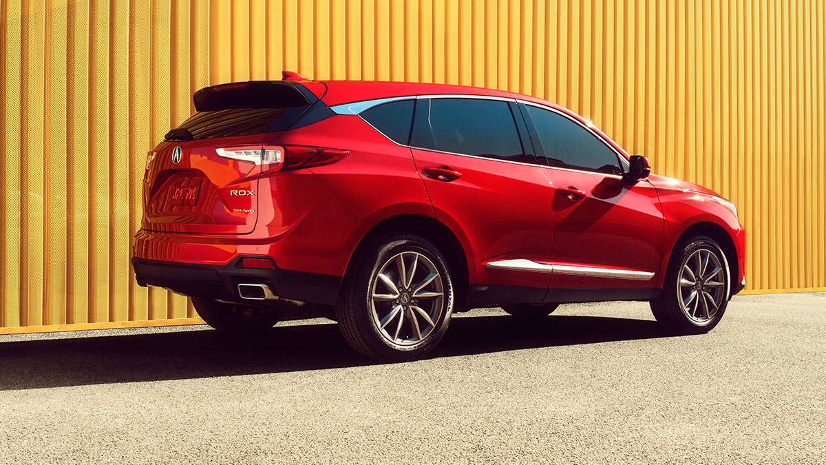 The 2024 Acura RDX in red.