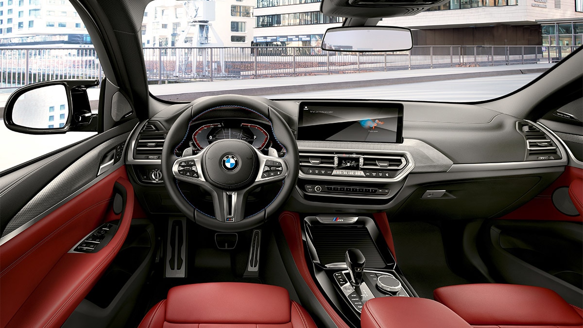 The 2024 BMW X4 M interior.
