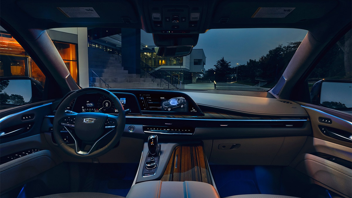 Elegant and connected: the 2024 Cadillac Escalade interior.