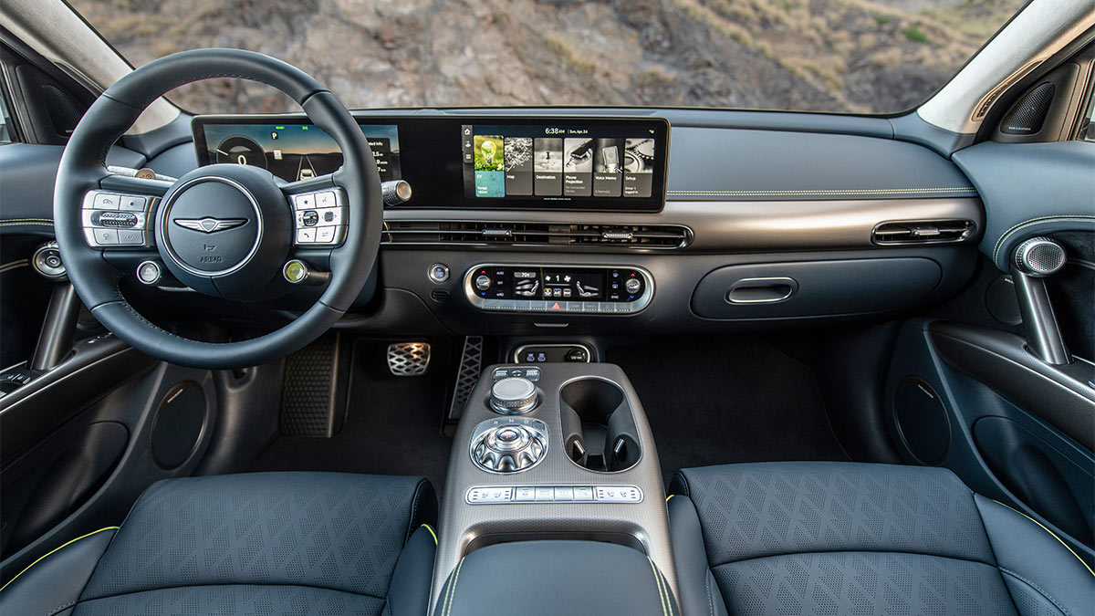 The 2024 Genesis GV60 interior.