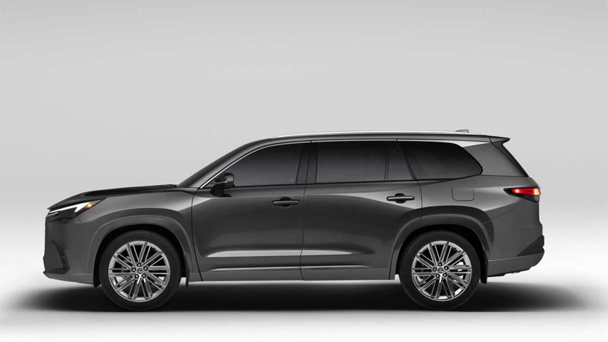 The 2024 Lexus TX in gray.